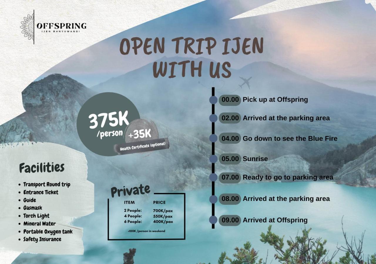 Offspring Ijen Hostel Banyuwangi Buitenkant foto